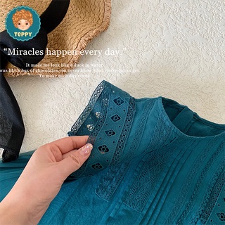 Đầm tiệc cho bé màu xanh cổ vịt