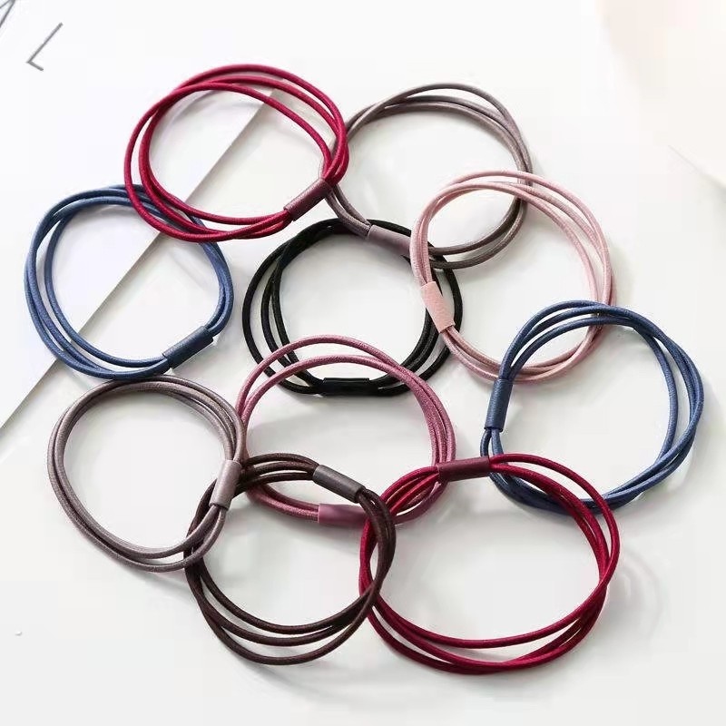 Dây Buộc Tóc Cao Su Cỡ Nhỏ Phong Cách Hàn Quốc Đơn Giản Dành Cho Nữ