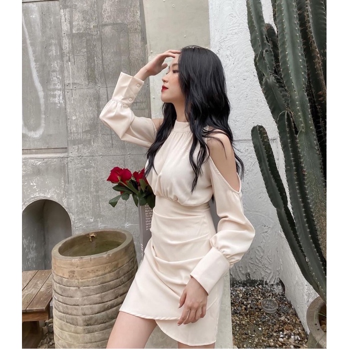Pearly Dress ( Đầm ôm body cut out vai )