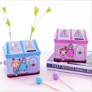 Két sắt mini ngôi nhà dễ thương cho bé