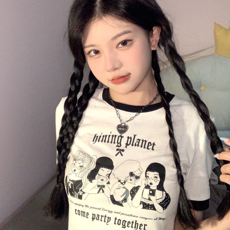 Áo Crop Top Tay Ngắn Thời Trang Mùa Hè 2022 Dành Cho Nữ