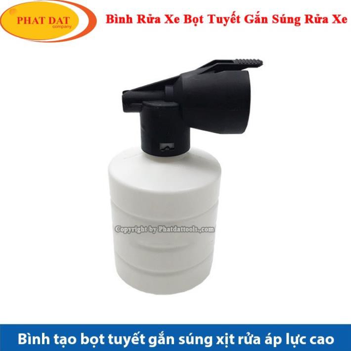 Bình Tạo Bọt Tuyết Mini Gắn Đầu Súng Rửa Xe 500ml-Bình Phun Bọt Tuyết Mini Cho Máy Rửa Xe Gia Đình