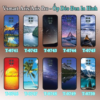Ốp lưng Vsmart Aris/ Aris Pro dẻo đen in hình Phong Cảnh