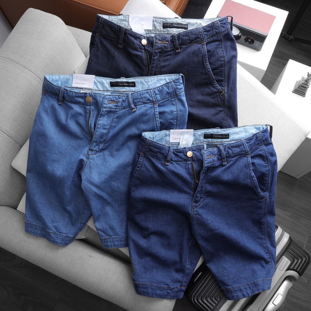 [Mã FAGREEN245 giảm tới 30K đơn 99K] Quần short lửng bò jeans bigsize nam xuất khẩu cao cấp