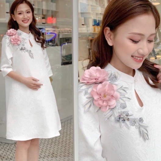 Váy Bầu Đầm Bầu Xinh Diện Lễ Tết