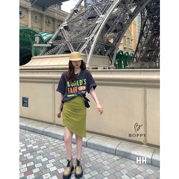 Set bộ nữ,set váy chữ a phối áo thun form rộng