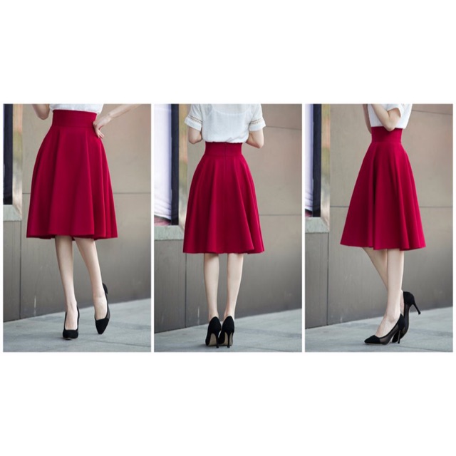 FREESHIP 99K TOÀN QUỐC_Chân váy chữ A lửng Navi