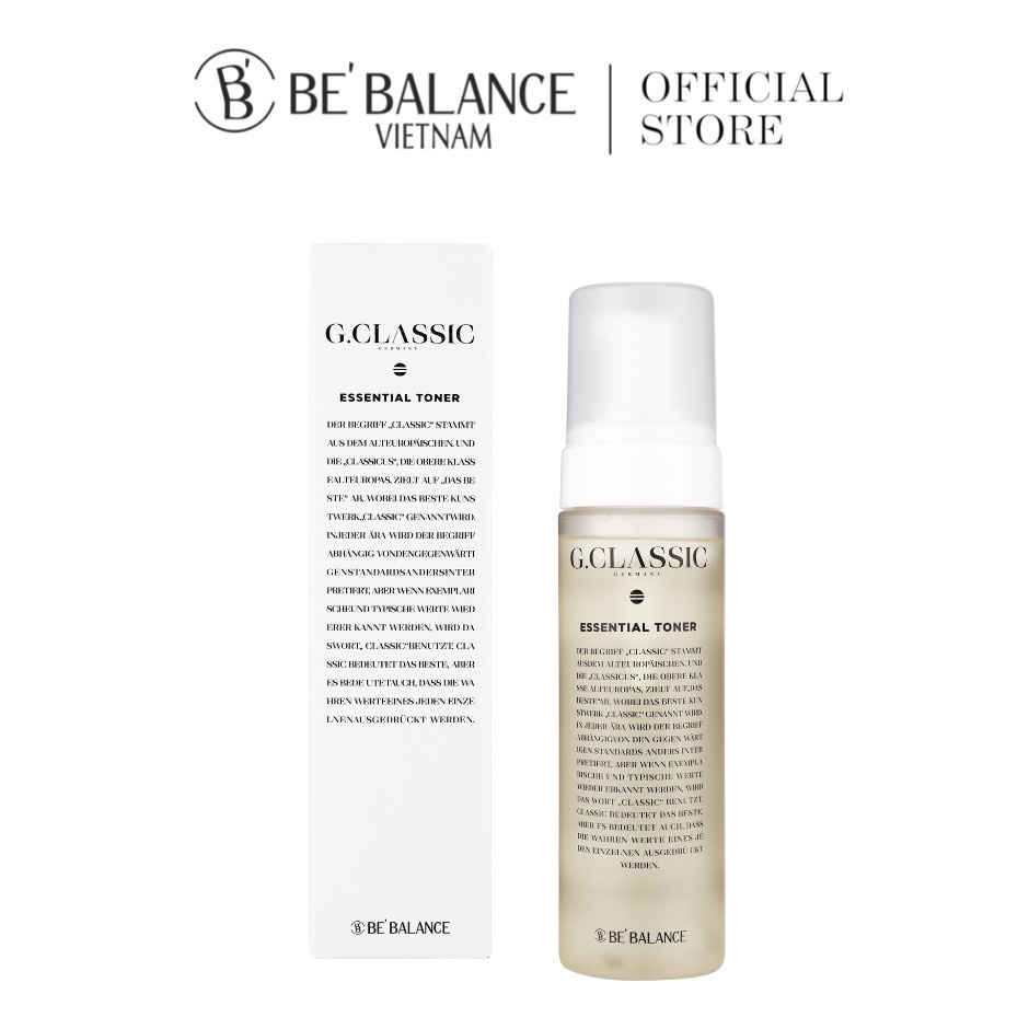 Nước cân bằng dưỡng da,trắng sáng da BE'BALANCE G.Classic Essential Toner 200ml