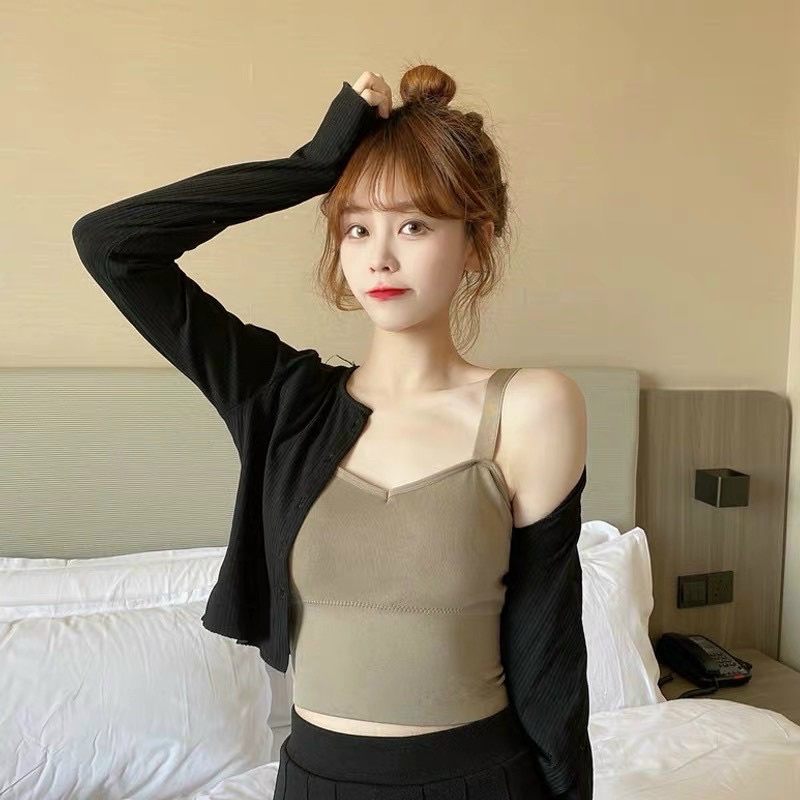 Bra cotton tăm hai dây bản to 828