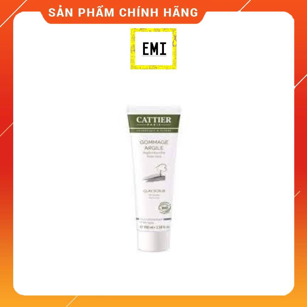 Tẩy tế bào chết Cattier với đất sét trắng hữu cơ 100ml - Mỹ phẩm Pháp