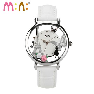 Đồng hồ nữ handmade 3D Mini World Watch Torso Hàn Quốc -Mini 2058 Trắng