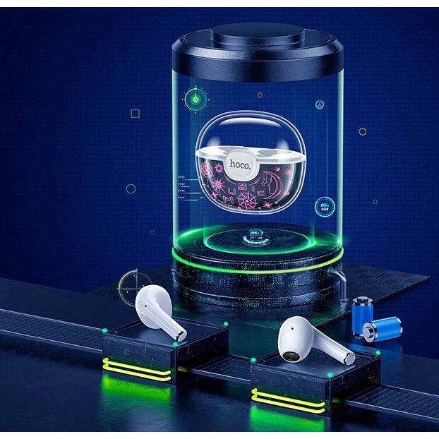 Tai nghe Bluetooth không dây 2 tai nhỏ gọn đốc sạc đổi nhiều màu Hoco V5.13 True Wireless