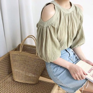 Sơ mi nữ hở vai