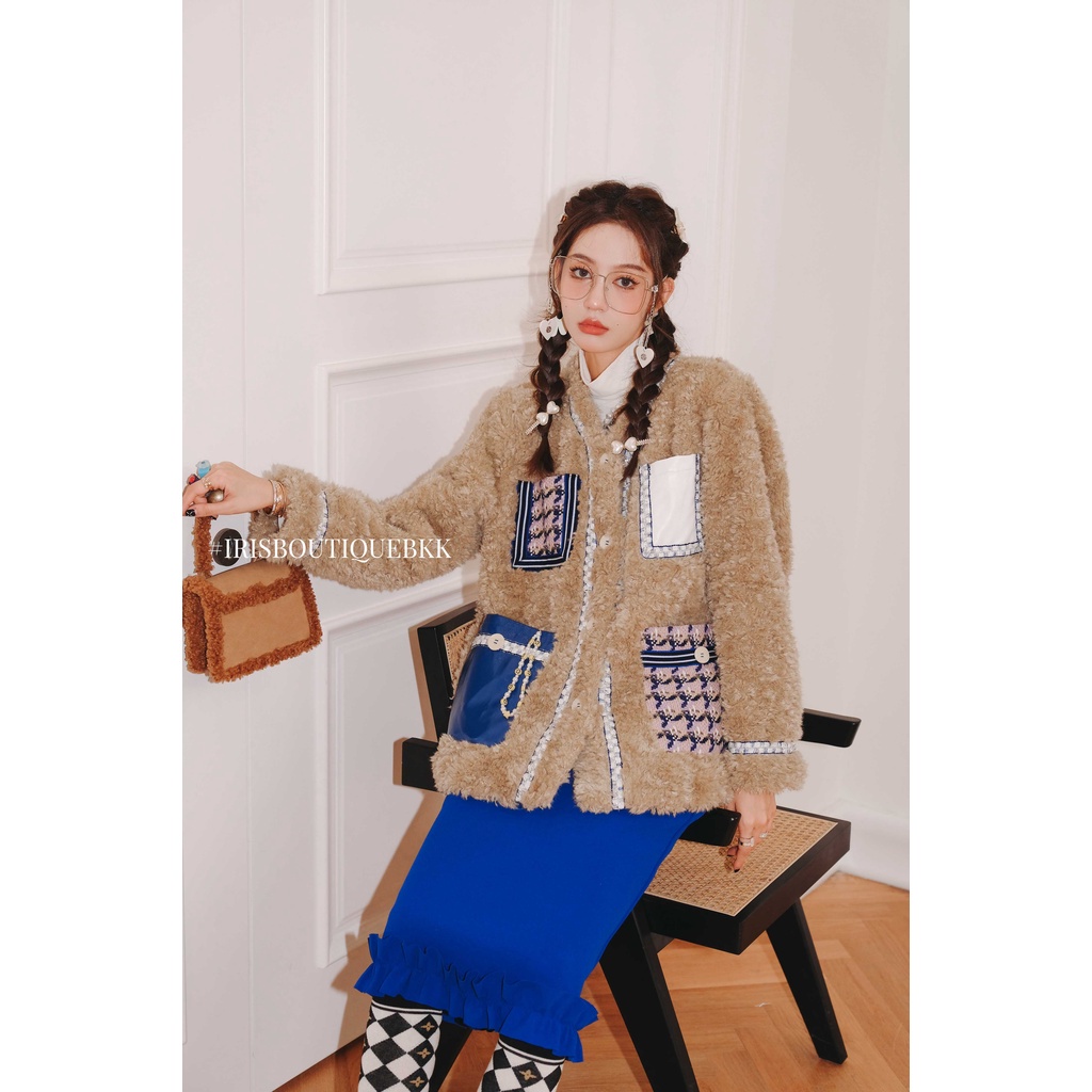 Iris Boutique IC2151140 22/SS Sheep Coat Áo khoác