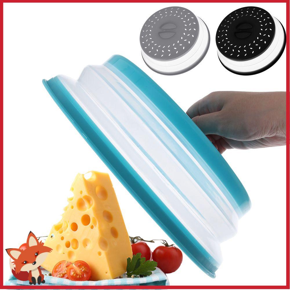 Nắp Đậy Bát Đĩa Có Thể Gập Lại Thiết Kế Lưới Thoát Nước Chống Tràn Cho Rau Củ Trái Cây