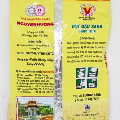Bột đậu xanh Nguyên Hương có đường 480g