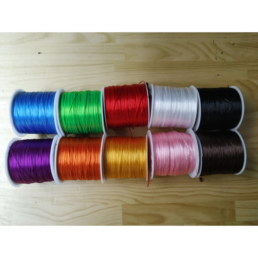 Cuộn Dây Cước lụa nhiều màu 0.3mm dài 60m-132