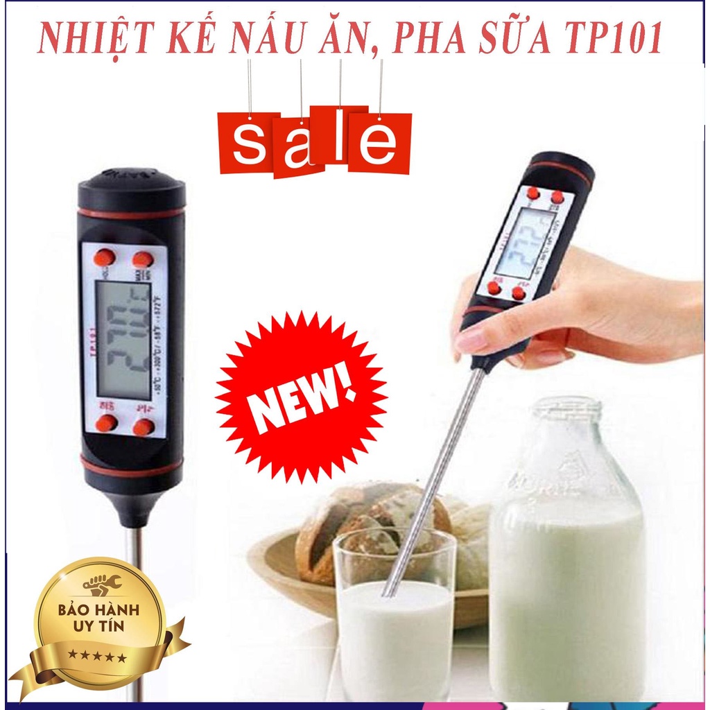 Que thử nhiệt độ thức ăn, Nhiệt kế phá sữa cho bé TP300, ĐỘ chính xác cao, Tiết kiệm thời gian, Bảo hành toàn quốc