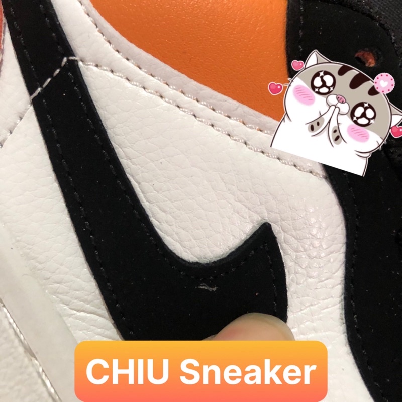 Giày sneaker jd1 sbb cam thấp DA BÒ CAO CẤP