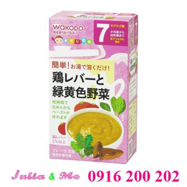 BỘT ĂN DẶM WAKODO 7 THÁNG GAN GÀ RAU CỦ