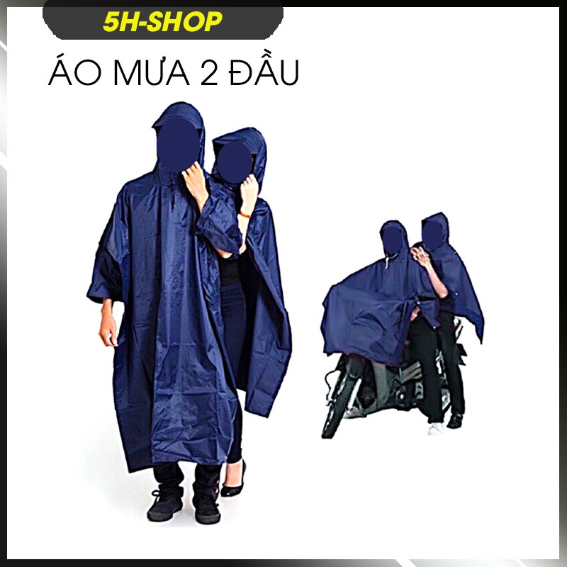 Áo mưa 2 đầu vải dù cao cấp Size 1m4 Chống Thấm tuyệt đối , Nam Nữ đều đều mặc được.