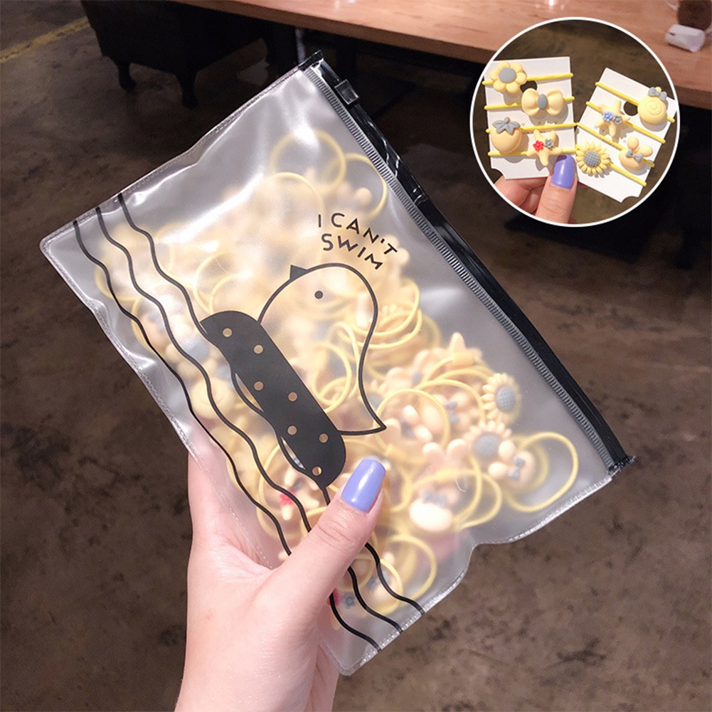 Túi 20 Dây Buộc Tóc Đính Hoa Đáng Yêu Cho Nữ