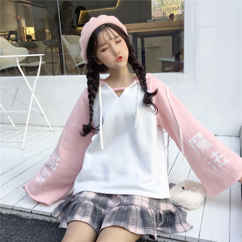 Áo Khoác Hoodie Tai Mèo Dễ Thương