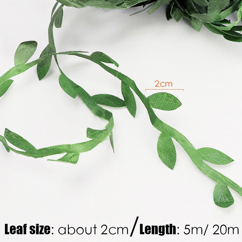 Dây Lá Giả Bằng Lụa Dài 5M / 20M Dùng Trang Trí DIY
