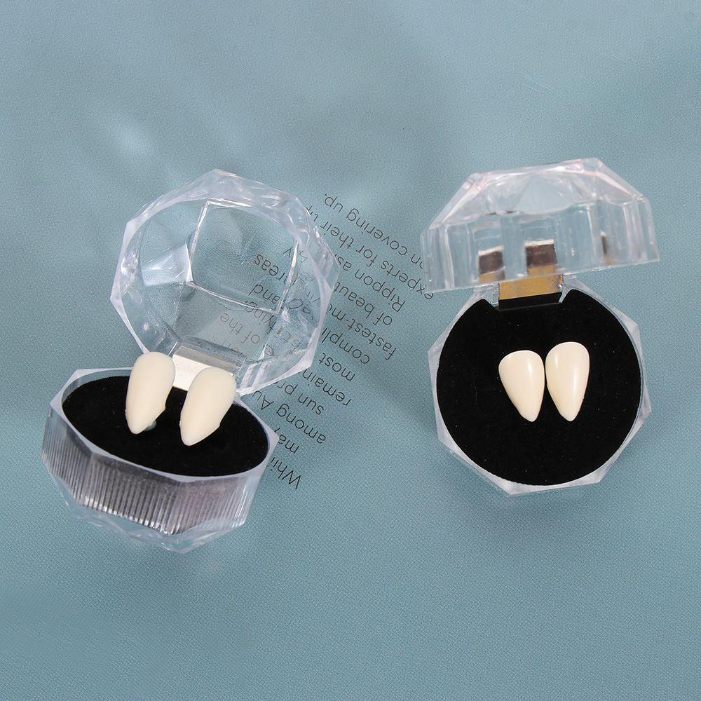 KUNHEV Răng nanh giả hóa trang ma cà rồng thú vị cho Halloween