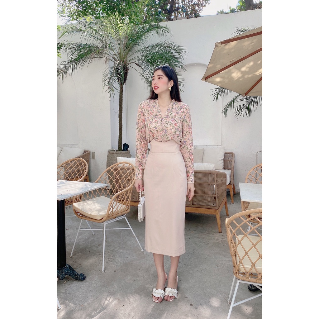 Set đồ váy áo sơ mi công sở hàng thiết kế