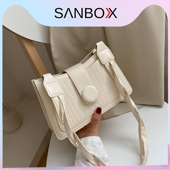Túi đeo vai nữ kẹp nách da pu cao cấp Sanbox Shop kiểu dáng trẻ trung thời trang đi chơi