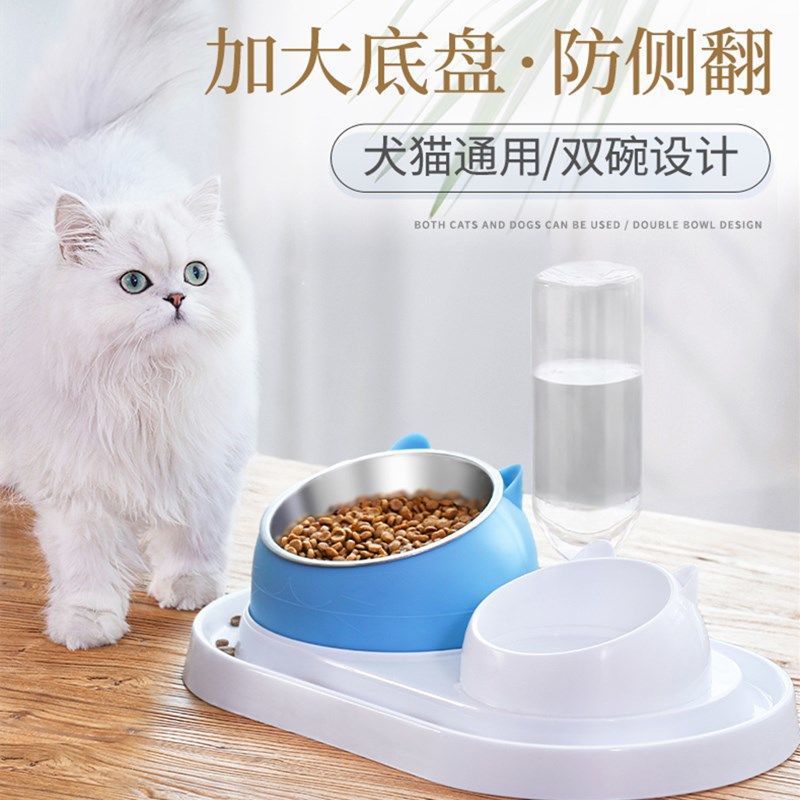 Bát ăn chống kiến tự động cấp nước uống dành cho chó mèo