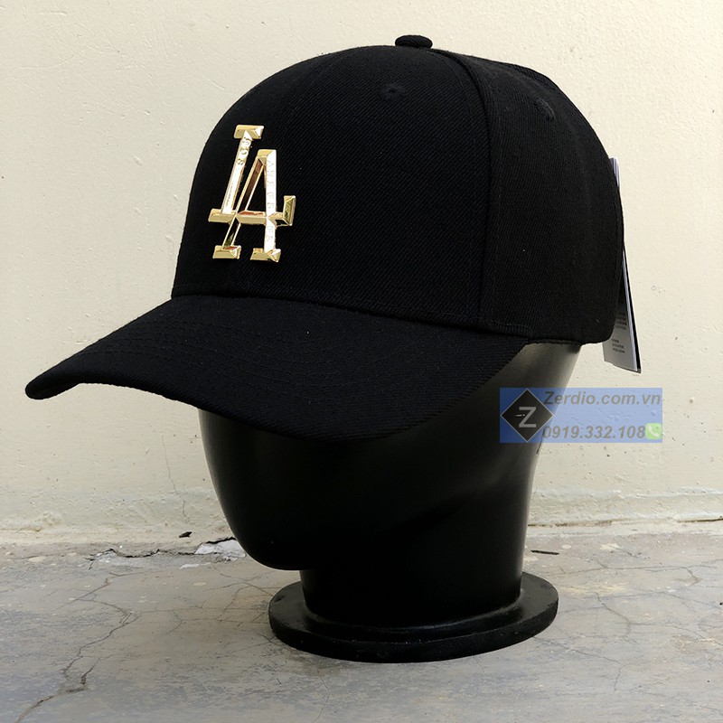 Nón lưỡi trai LA logo kim loại cực chất cho nam và nữ full tem tag - M116