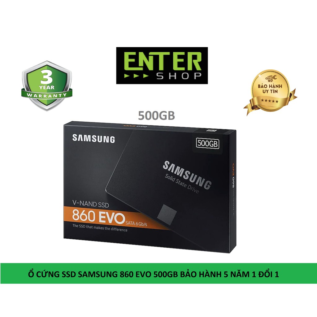 [Mã 255ELSALE giảm 7% đơn 300K] Ổ cứng SSD sata Laptop Samsung 860 Evo 500Gb, 1TB new bảo hành 5 năm | BigBuy360 - bigbuy360.vn