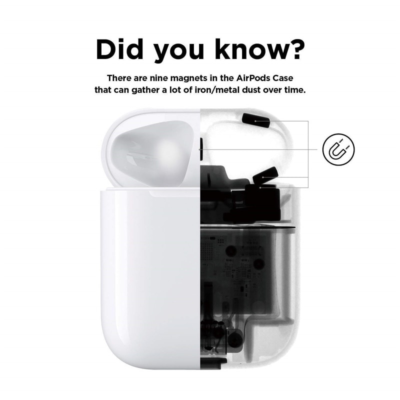Miếng dán mạ điện kim loại bảo vệ hộp sạc tai nghe thích hợp cho Airpods 3