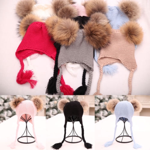 ღ♛ღWinter Warm Lovely Cute Newborn Baby Casual Knit Hat Beanie Cap