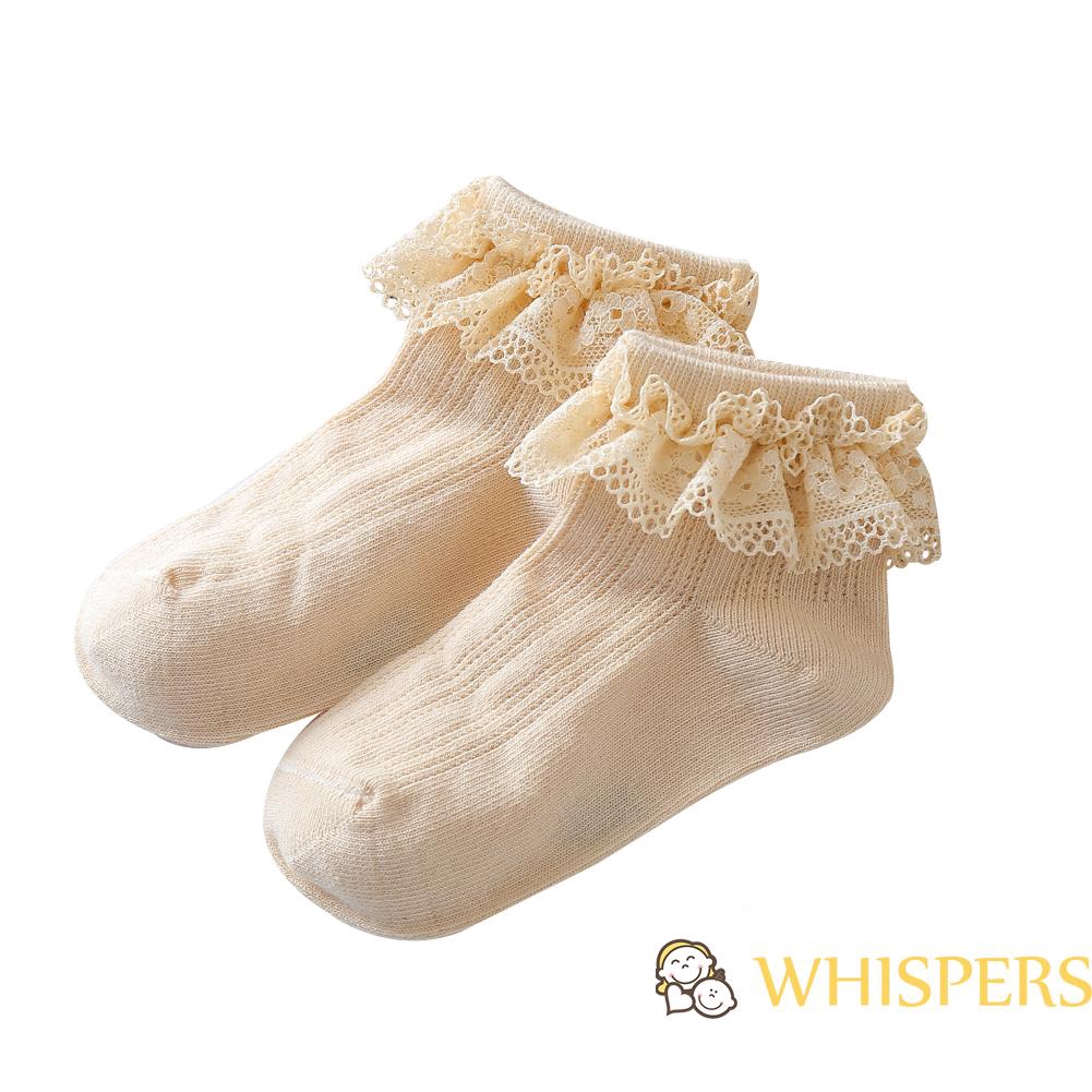 Vớ Cotton Phối Ren Xinh Xắn Dành Cho Bé Gái