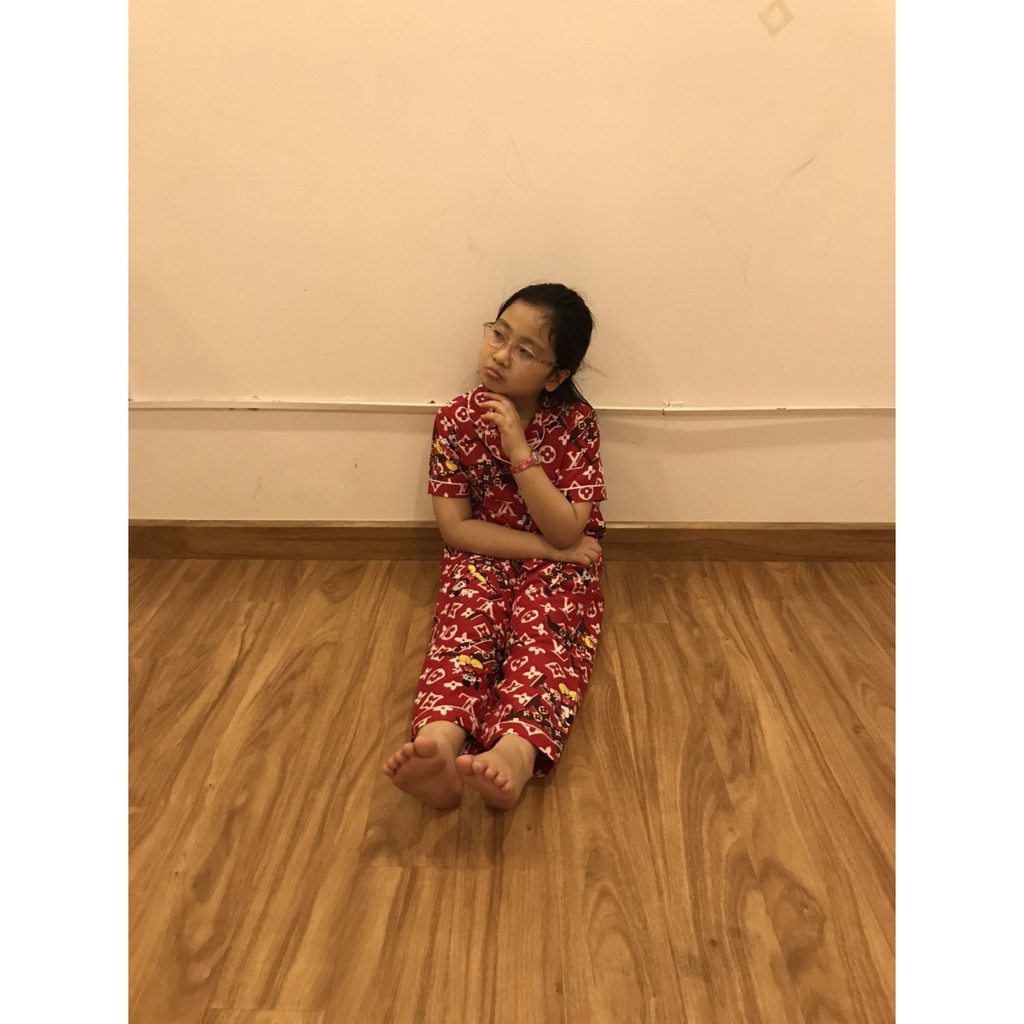 pijama trẻ em tay cộc quần dài