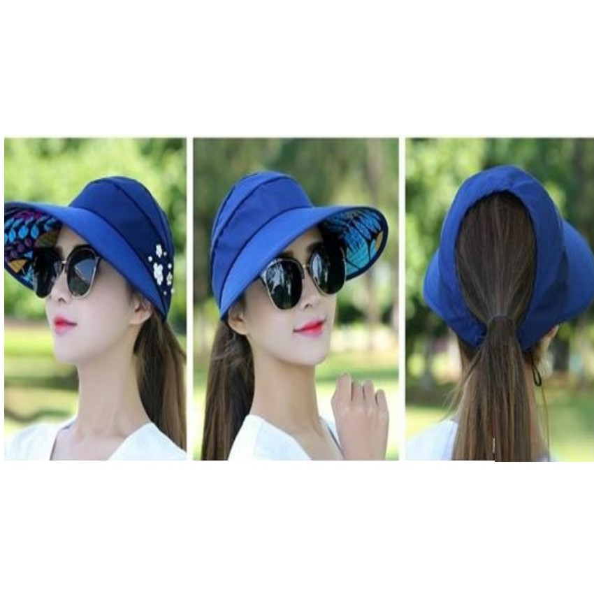 Mũ Nón Nữ Chống Nắng Cao Cấp  TI 422 tặng khăn phượt đa năng M 311