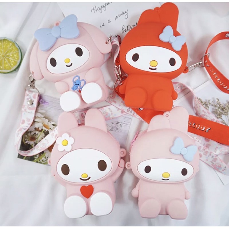 Túi đeo chéo silicon hình thú dễ thương