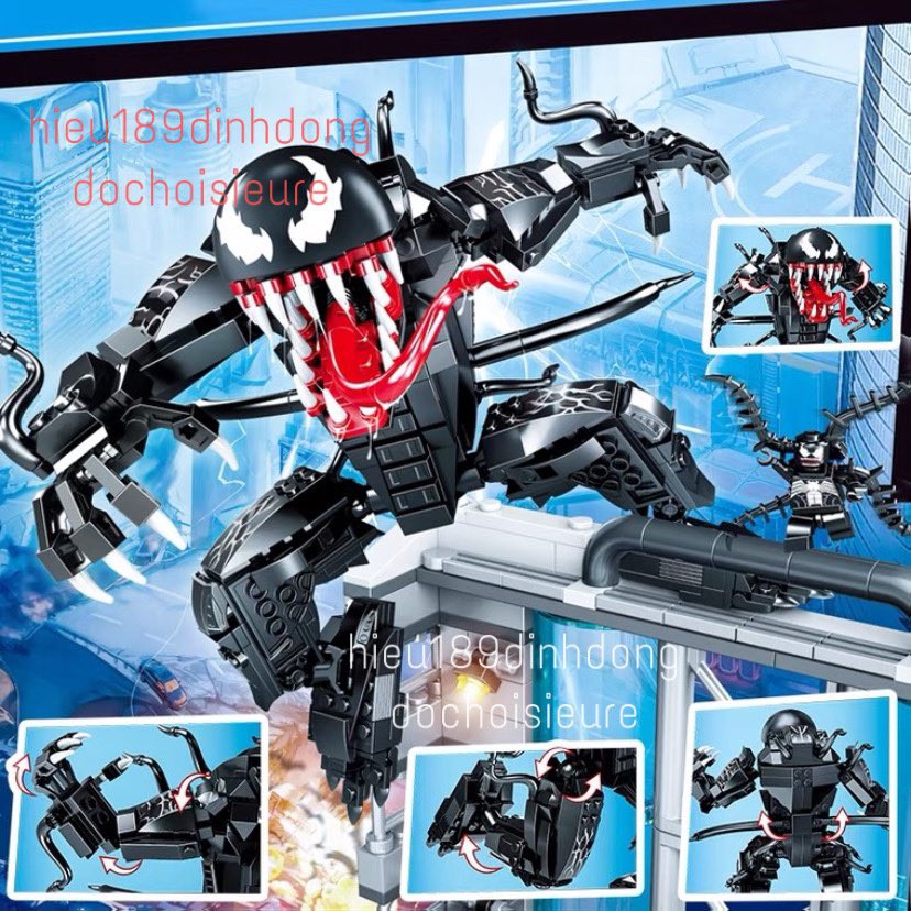 Lắp ráp xếp hình non Lego siêu anh hùng 64072 : Robot venom khổng lồ 816 mảnh