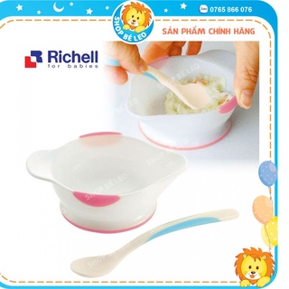 Bộ chén muỗng ăn dặm richell