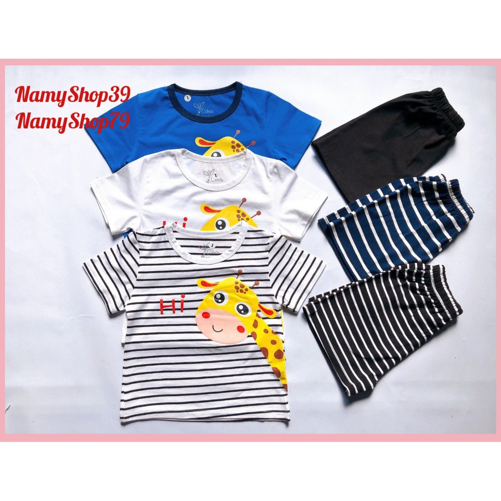 [HCM] Bộ quần áo bé trai 5-18kg, vải thun COTTON 4 chiều siêu đẹp, thun Việt Nam (NamyShop39)