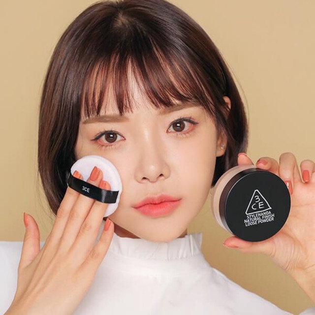 PHẤN PHỦ 3CE NATURAL FINISH LOOSE POWDER 🌸