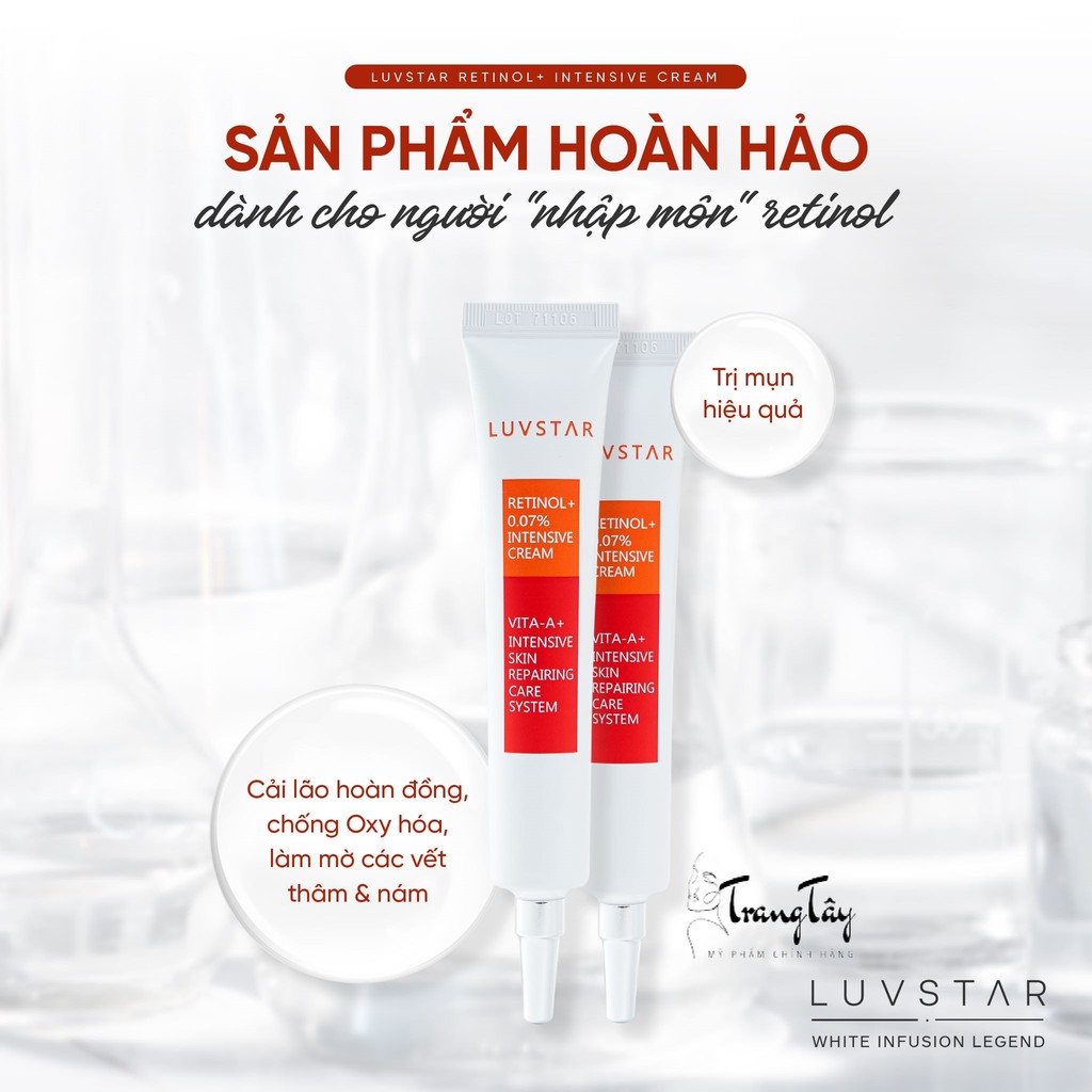 [Mã 11FMCGSALE1 giảm 10% đơn 250K] Kem dưỡng Luvstar Retinol Intensive Cream