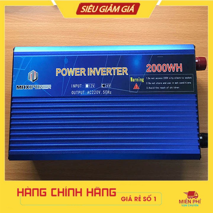 Bộ Kích Điện Inverter 2000W Đầu Vào 24V Chính Hãng