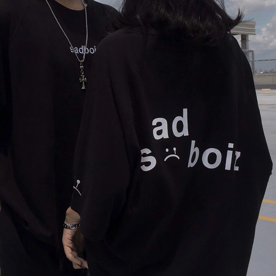 [Ả𝐧𝐡 +Video 𝐓𝐡ậ𝐭] ÁO THUN SADBOIZ SIGNTATURE - Áo thun unisex nam nữ form rộng oversize chất liệu Cotton co dãn 4 chiều | BigBuy360 - bigbuy360.vn