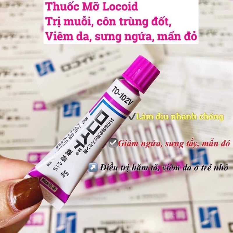 [Cam kết Chính Hãng] Kem bôi vết đốt côn trùng, muỗi đốt Rokoito Locoid Ointment 5g Nhật Bản