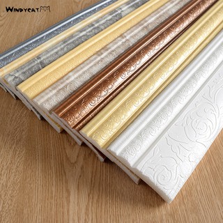 Miếng dán tự dính họa tiết 3D dùng để trang trí chân tường