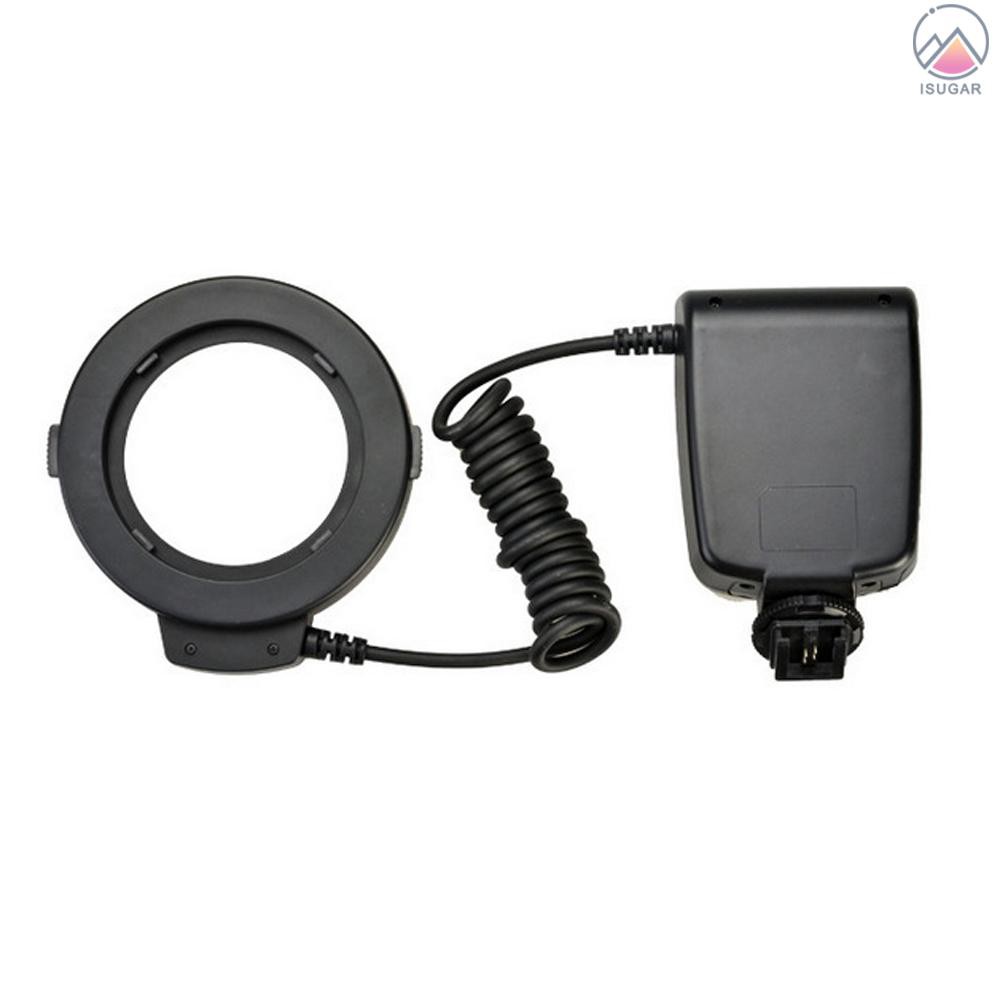 Macro LED Round Flash Bundle with 8 Adapter Rings Compatible with   Pentax Olympus Panasonic DSLR Ca